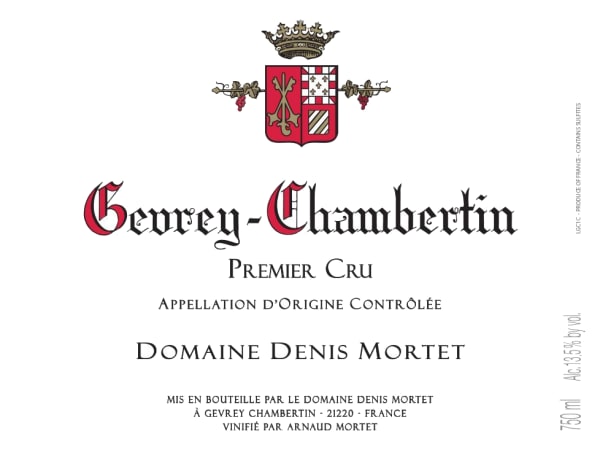 Rượu vang đỏ Denis Mortet Gevrey-Chambertin Premier Cru 2021