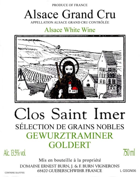 Rượu vang trằng Dom. Ernest Burn Clos St Immer Selection de Grains Nobles Goldert Gewurztraminer 2008