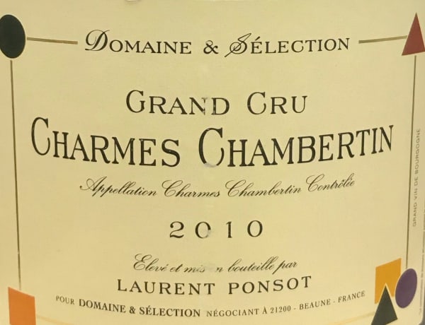 Rượu vang đỏ Domaine & Selection (Laurent Ponsot) Charmes Chamertin Grand Cru (chai Magnum 1,5 lít) 2010