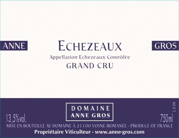 Rượu vang đỏ Domaine Anne Gros Echezeaux Grand Cru 2014