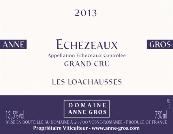 Rượu vang đỏ Domaine Anne Gros Echezeaux Les Loachausses Grand Cru 2013