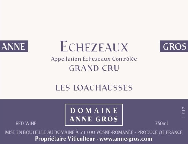 Rượu vang đỏ Domaine Anne Gros Echezeaux Les Loachausses Grand Cru 2018