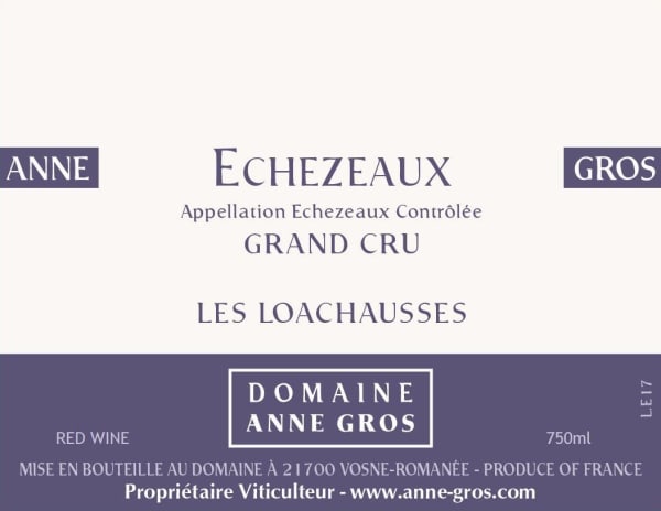 Rượu vang đỏ Domaine Anne Gros Echezeaux Les Loachausses Grand Cru 2020