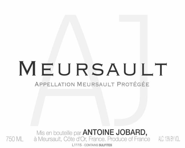 Rượu vang trằng Domaine Antoine Jobard Meursault 2017