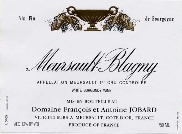Rượu vang trằng Domaine Antoine Jobard Meursault Blagny Premier Cru 2016