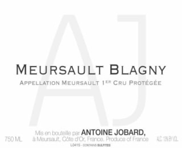 Rượu vang trằng Domaine Antoine Jobard Meursault Blagny Premier Cru 2020
