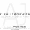 Rượu vang trằng Domaine Antoine Jobard Meursault Genevrieres Premier Cru 2017