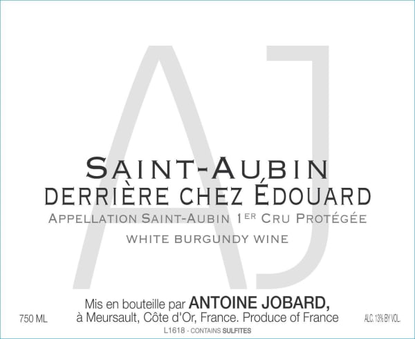 Rượu vang trằng Domaine Antoine Jobard St-Aubin Derriere Chez Edouard Premier Cru 2019