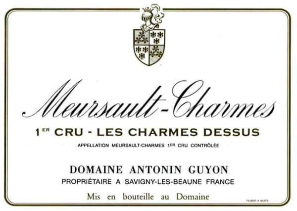 Rượu vang trằng Domaine Antonin Guyon Meursault Les Charmes Dessus Premier Cru 2021