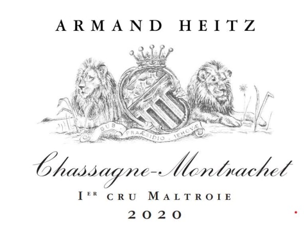 Rượu vang trằng Domaine Armand Heitz Chassagne-Montrachet La Maltroie Premier Cru 2020