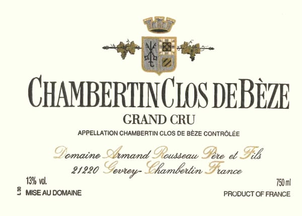 Rượu vang đỏ Domaine Armand Rousseau Chambertin Clos de Beze Grand Cru 2002