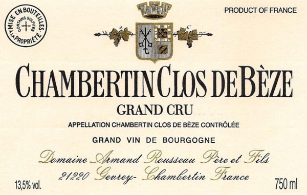 Rượu vang đỏ Domaine Armand Rousseau Chambertin Clos de Beze Grand Cru 2019