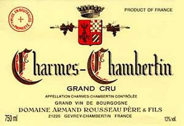 Rượu vang đỏ Domaine Armand Rousseau Charmes-Chambertin Grand Cru 2016