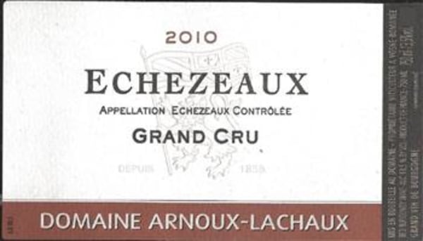 Rượu vang đỏ Domaine Arnoux-Lachaux Echezeaux Grand Cru 2010