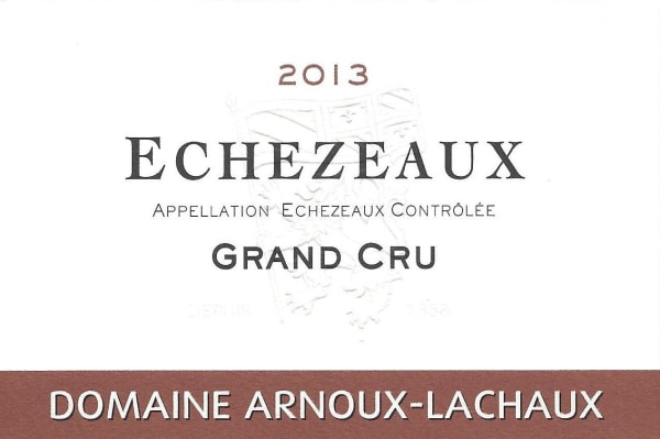 Rượu vang đỏ Domaine Arnoux-Lachaux Echezeaux Grand Cru 2013