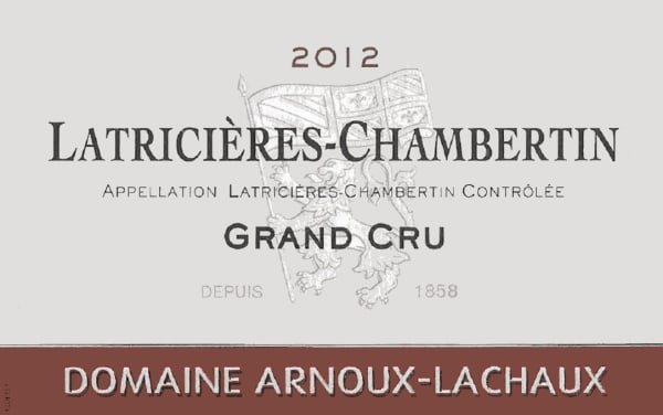 Rượu vang đỏ Domaine Arnoux-Lachaux Latricieres-Chambertin Grand Cru 2012