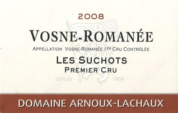 Rượu vang đỏ Domaine Arnoux-Lachaux Vosne Romanee Les Suchots Premier Cru 2008