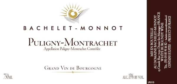 Rượu vang trằng Domaine Bachelet-Monnot Puligny-Montrachet 2020
