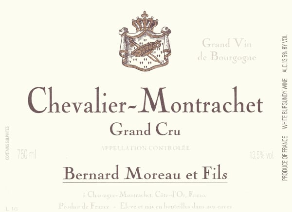 Rượu vang trằng Domaine Bernard Moreau Chevalier-Montrachet Grand Cru 2011