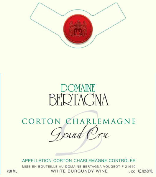 Rượu vang trằng Domaine Bertagna Corton Charlemagne Grand Cru 2014