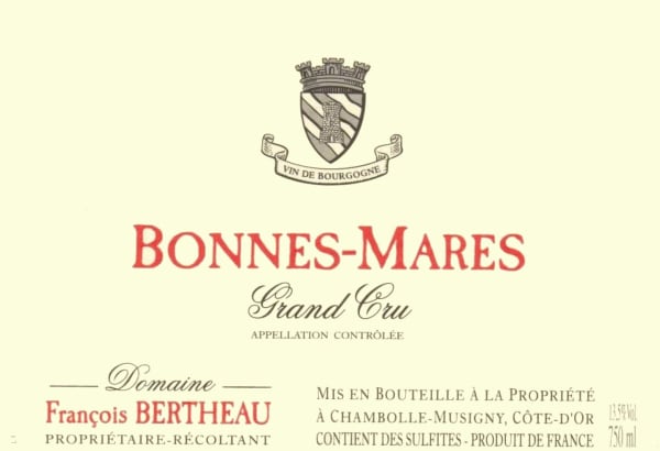 Rượu vang đỏ Domaine Bertheau Bonnes-Mares Grand Cru 2014