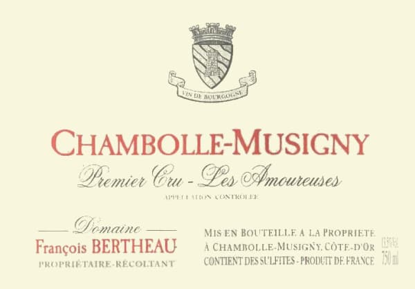 Rượu vang đỏ Domaine Bertheau Chambolle-Musigny Les Amoureuses Premier Cru 2006