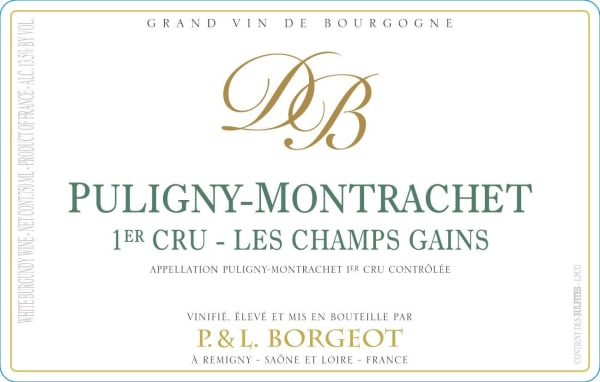 Rượu vang trằng Domaine Borgeot Puligny-Montrachet Les Champs Gains Premier Cru 2005
