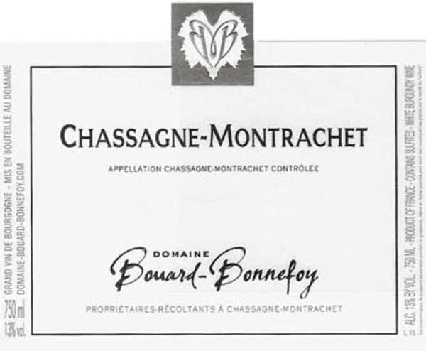 Rượu vang trằng Domaine Bouard-Bonnefoy Chassagne-Montrachet Blanc 2020