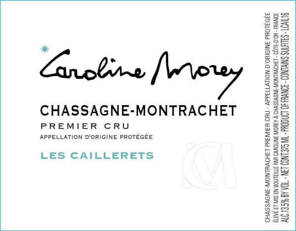 Rượu vang trằng Domaine Caroline Morey Chassagne-Montrachet Caillerets Premier Cru 2020