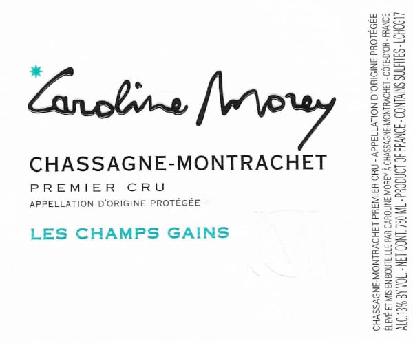 Rượu vang trằng Domaine Caroline Morey Chassagne-Montrachet Champs Gains Premier Cru 2018