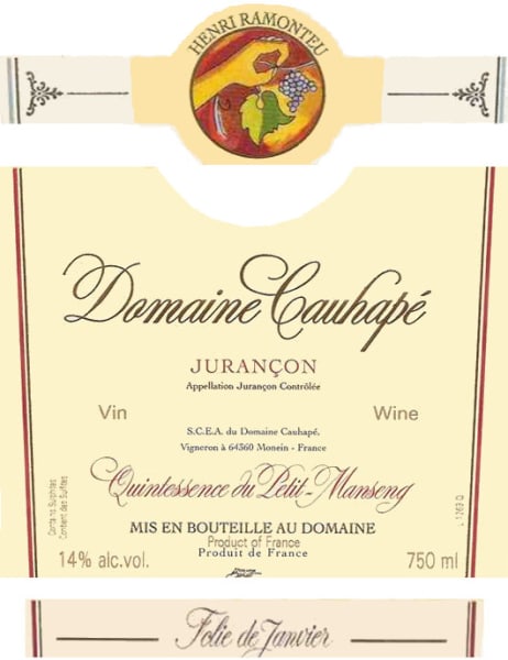 Rượu vang trằng Domaine Cauhape Folie de Janvier Moelleux 2000