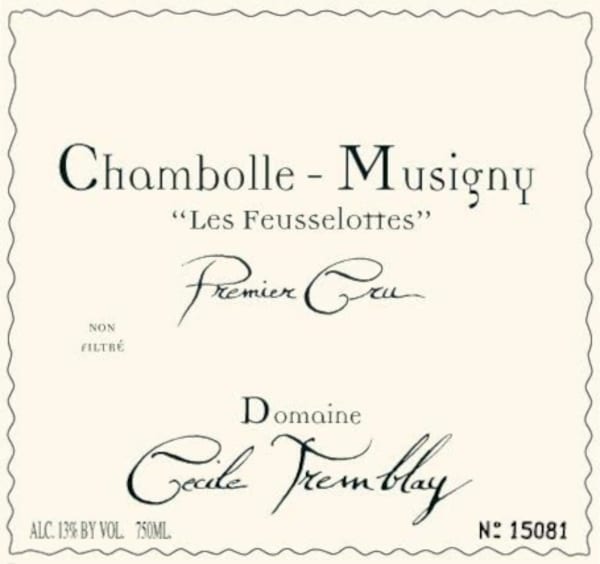 Rượu vang đỏ Domaine Cecile Tremblay Chambolle-Musigny Les Feusselottes 2011