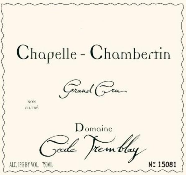 Rượu vang đỏ Domaine Cecile Tremblay Chapelle-Chambertin Grand Cru 2012