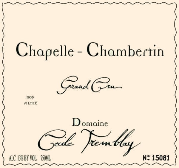Rượu vang đỏ Domaine Cecile Tremblay Chapelle-Chambertin Grand Cru 2014