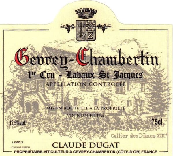 Rượu vang đỏ Domaine Claude Dugat Gevrey Chambertin Lavaux St. Jacques Premier Cru 2013
