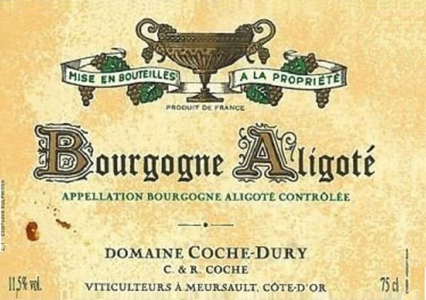 Rượu vang trằng Domaine Coche-Dury Bourgogne Aligote 2012