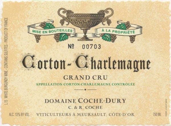 Rượu vang trằng Domaine Coche-Dury Corton-Charlemagne Grand Cru 2014