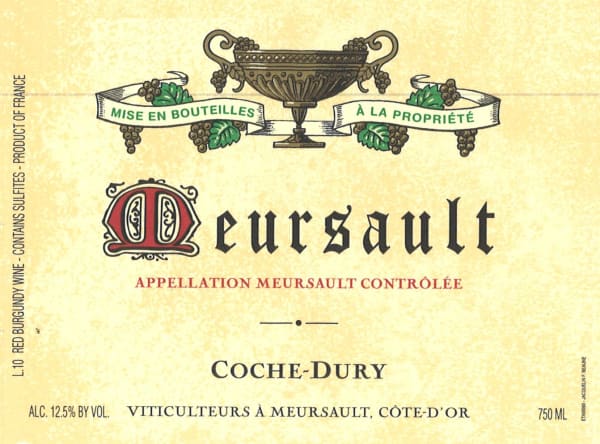 Rượu vang trằng Domaine Coche-Dury Meursault 2020