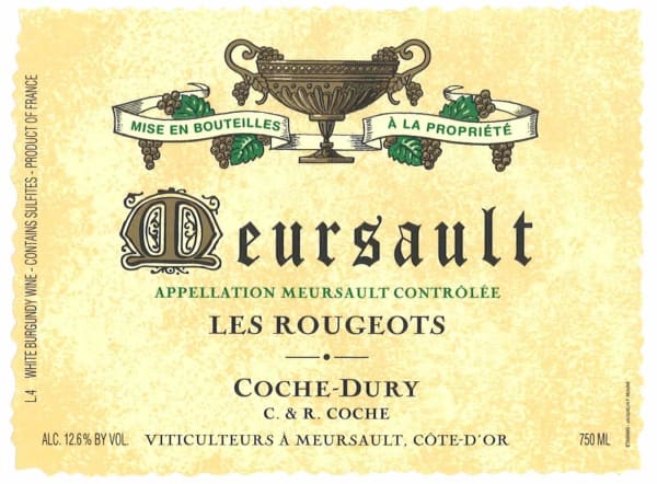 Rượu vang trằng Domaine Coche-Dury Meursault Les Rougeots 2020