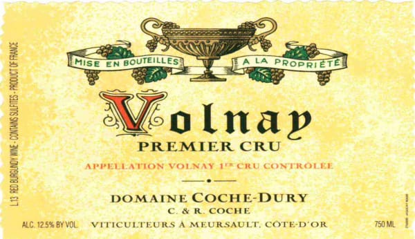 Rượu vang đỏ Domaine Coche-Dury Volnay Premier Cru 2008