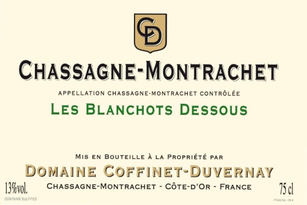 Rượu vang trằng Domaine Coffinet-Duvernay Chassagne-Montrachet Les Blanchots Dessous 2010