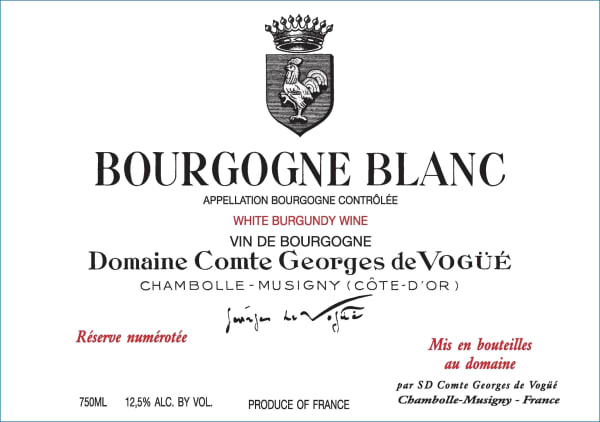 Rượu vang trằng Domaine Comte Georges de Vogue Bourgogne Blanc 2014