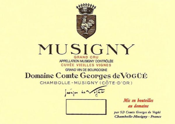 Rượu vang đỏ Domaine Comte Georges de Vogue Musigny Vieilles Vignes 1999