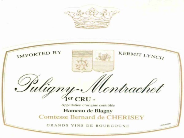 Rượu vang trằng Domaine Comtesse de Cherisey Puligny-Montrachet Hameau de Blagny Premier Cru 2011