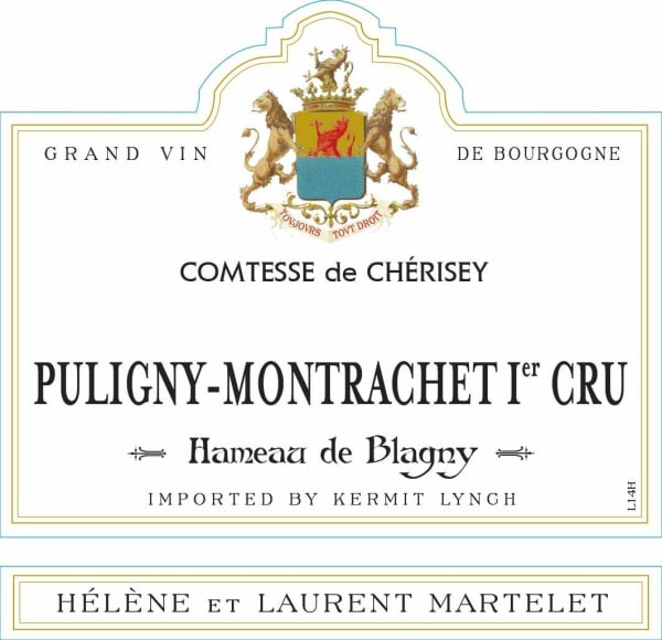 Rượu vang trằng Domaine Comtesse de Cherisey Puligny-Montrachet Hameau de Blagny Premier Cru 2015
