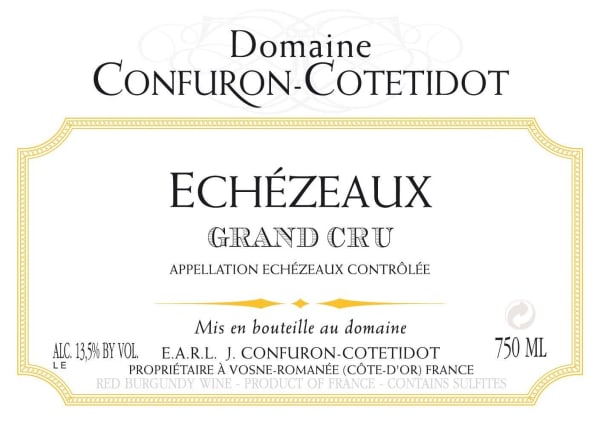 Rượu vang đỏ Domaine Confuron-Cotetidot Echezeaux Grand Cru 2019