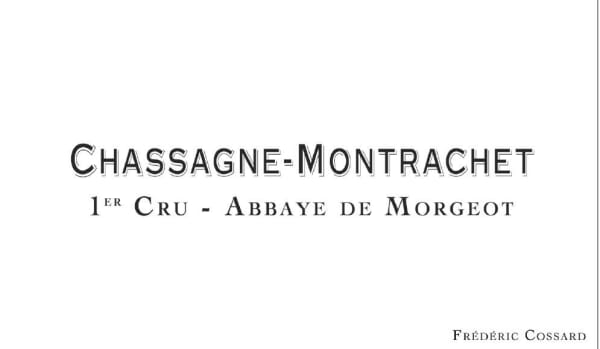 Rượu vang trằng Domaine de Chassorney Chassagne-Montrachet Abbaye de Morgeot Premier CRU 2014