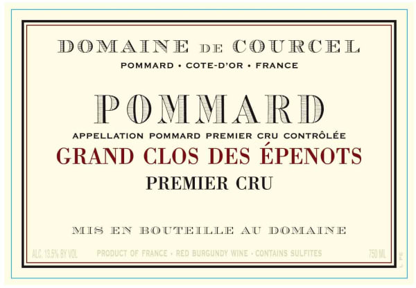 Rượu vang đỏ Domaine de Courcel Pommard Grand Clos des Epenots Premier Cru (chai Magnum 1,5 lít) 2010