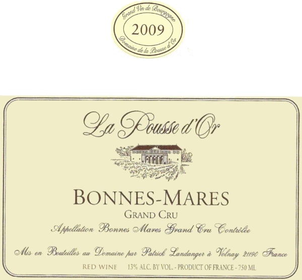 Rượu vang đỏ Domaine de la Pousse d'Or Bonnes-Mares Grand Cru 2009