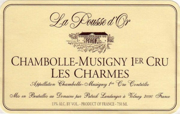 Rượu vang đỏ Domaine de la Pousse d'Or Chambolle-Musigny Les Charmes Premier Cru 2012